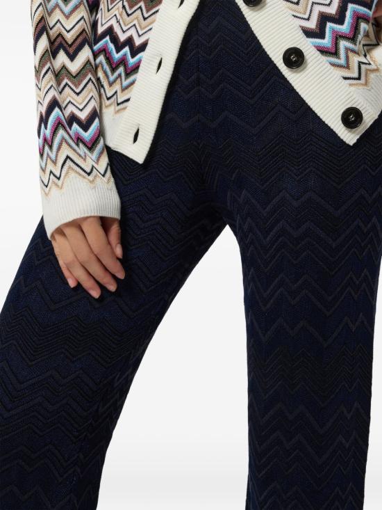 26FW 미소니 스트레이트 팬츠 DC26WI00BK01JZS72R9 Navy blue - MISSONI