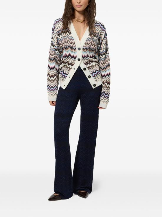 26FW 미소니 스트레이트 팬츠 DC26WI00BK01JZS72R9 Navy blue - MISSONI