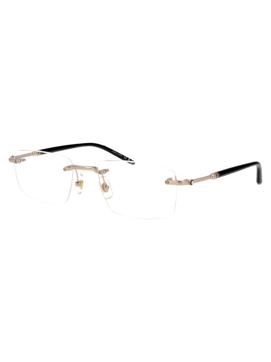 26SS 몽블랑 안경 MB0480O 001 GOLD BLACK TRANSPARENT - MONTBLANC