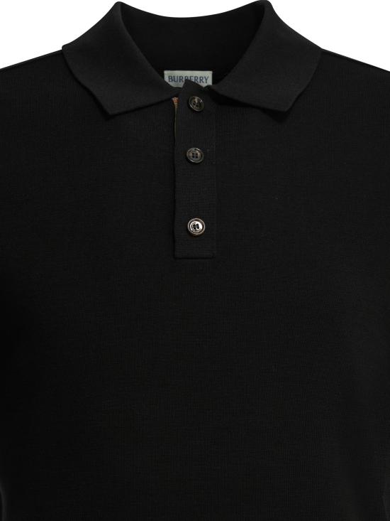 26FW 버버리 폴로 티셔츠 8127578 BLACK - BURBERRY