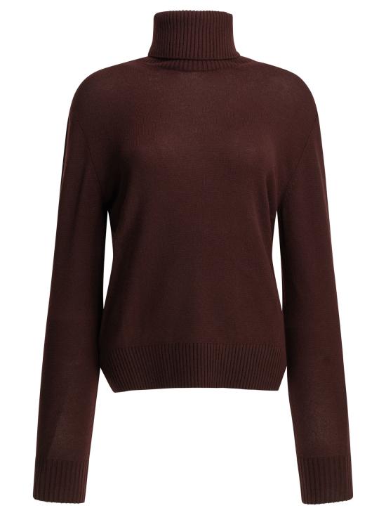 26FW 셈퍼 터틀넥 WMNROLLCASHMERLOT BORDEAUX