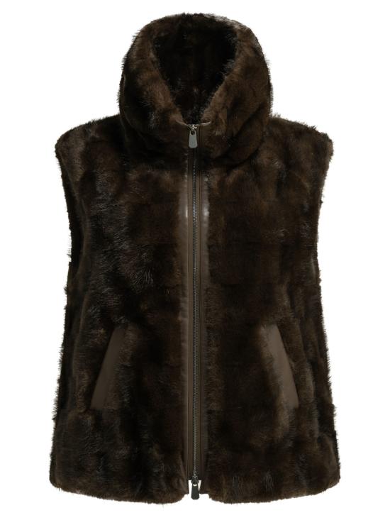 26FW 핑코 베스트 106939A3C5M11 BROWN