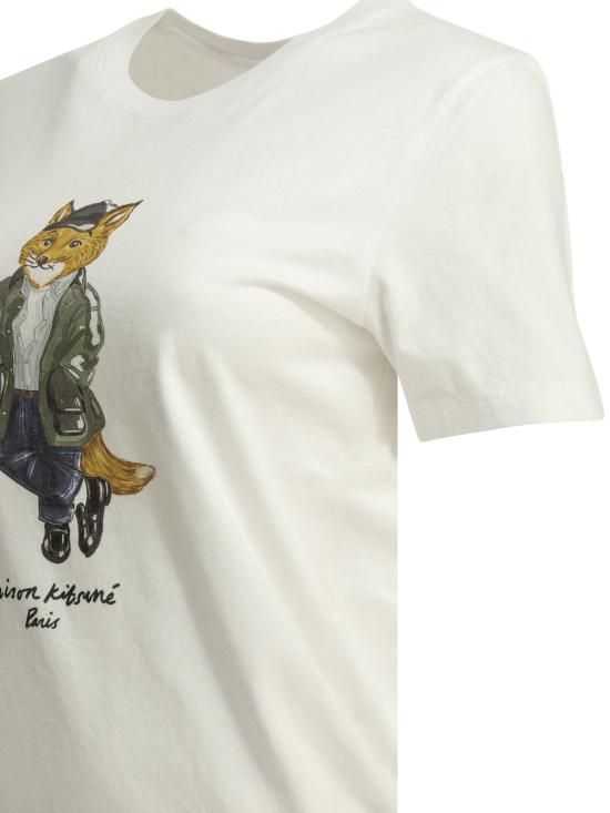 26FW 메종키츠네 반팔 티셔츠 MRWJT11KJ7026P100 WHITE - MAISON KITSUNE
