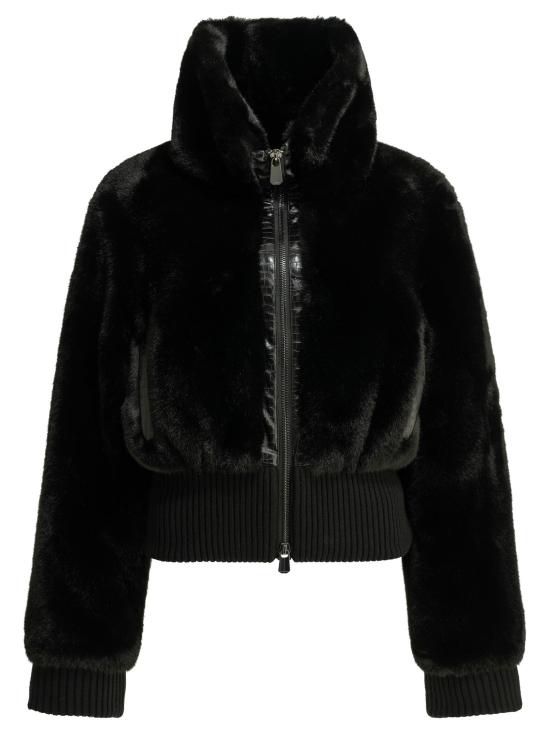 26FW 핑코 무스탕 107040A3E7Z99 BLACK