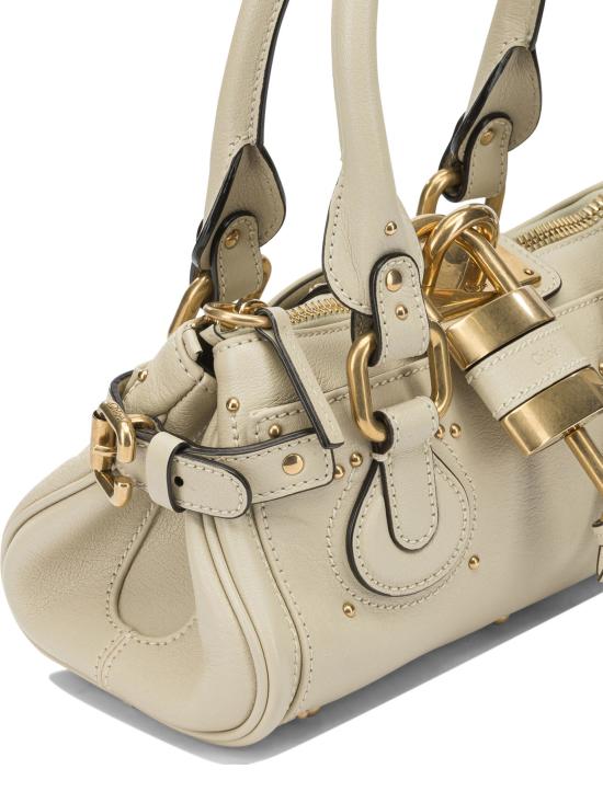 26FW 끌로에 스몰 그레인드 레더 패딩턴 백 CH26SS805P7520S WHITE - CHLOE
