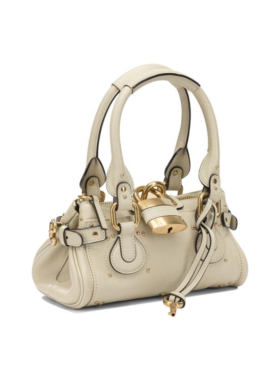 26FW 끌로에 스몰 그레인드 레더 패딩턴 백 CH26SS805P7520S WHITE - CHLOE