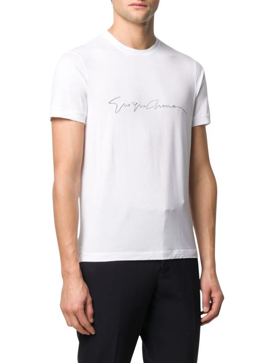 26FW 조르지오 아르마니 반팔 티셔츠 6GST56SJP4Z U090 WHITE - GIORGIO ARMANI