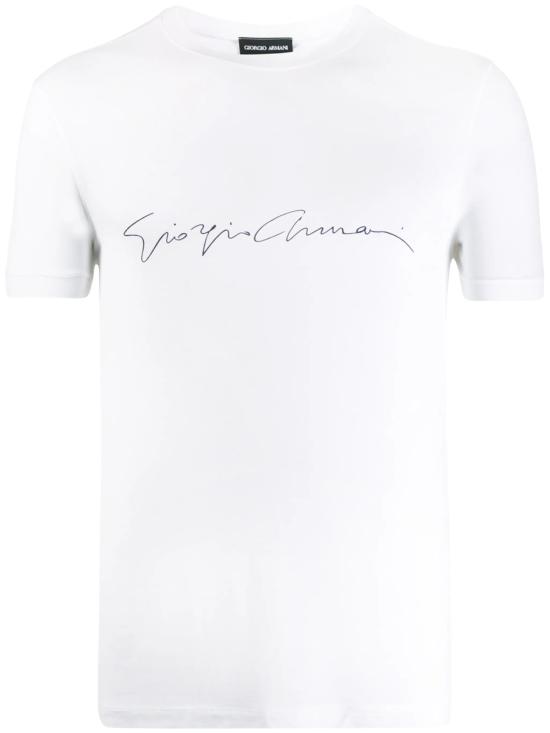 26FW 조르지오 아르마니 반팔 티셔츠 6GST56SJP4Z U090 WHITE