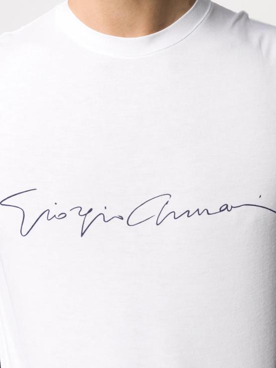 26FW 조르지오 아르마니 반팔 티셔츠 6GST56SJP4Z U090 WHITE - GIORGIO ARMANI