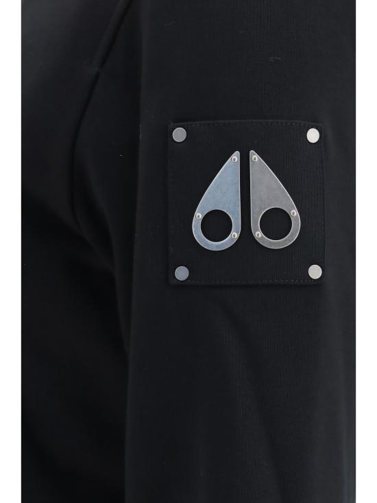 26FW 무스너클 후드 티셔츠 M36LS636 313 BLACK - MOOSE KNUCKLES