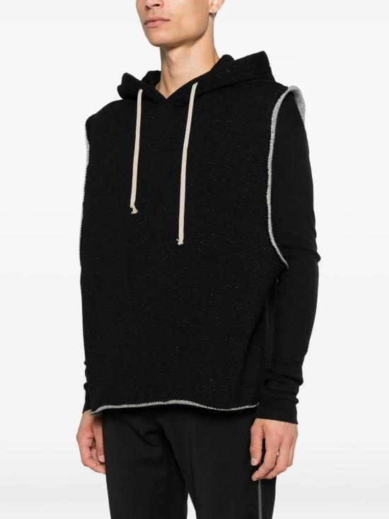 26FW 릭 오웬스 후드 티셔츠 RU02F4153WFE09 NERO - RICK OWENS