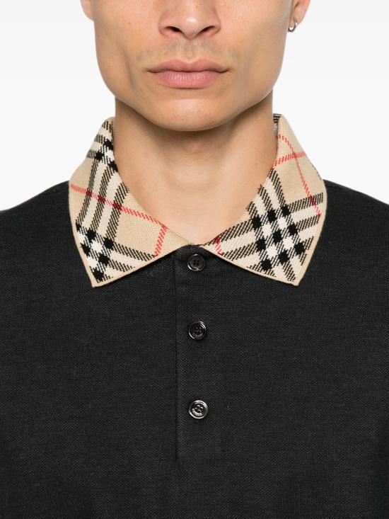 26FW 버버리 폴로 티셔츠 8133201A2136 GRIGIO - BURBERRY