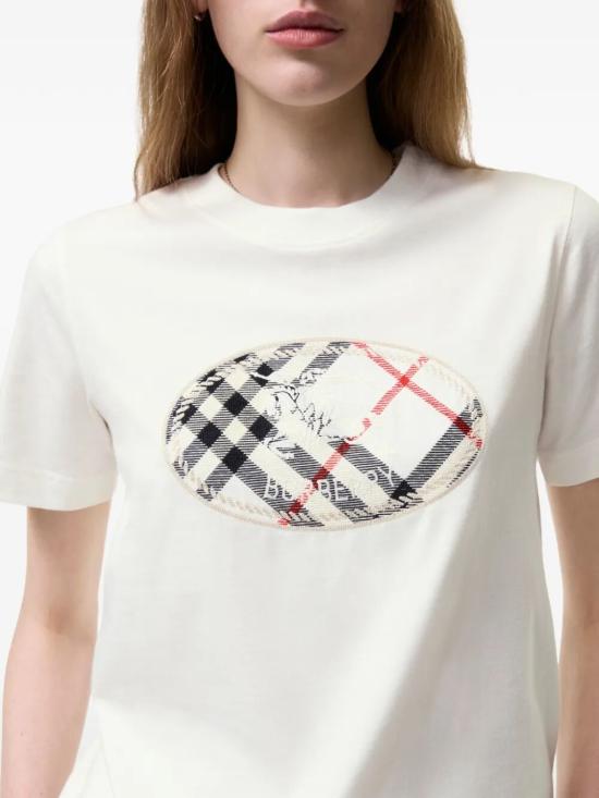 26FW 버버리 반팔 티셔츠 8128058B7078 BIANCO - BURBERRY