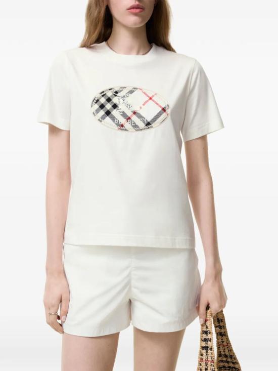 26FW 버버리 반팔 티셔츠 8128058B7078 BIANCO - BURBERRY