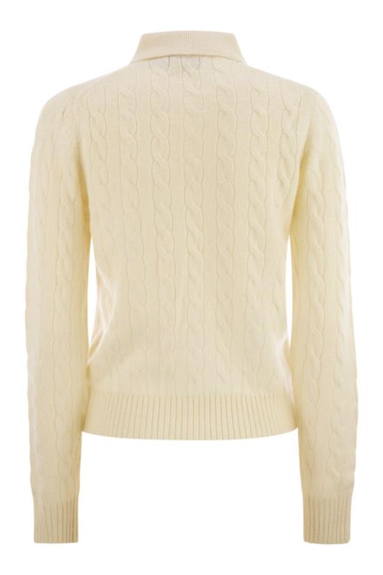 26FW 폴로 랄프로렌 케이블 폴로 니트 211972132001 BIANCO - POLO RALPH LAUREN