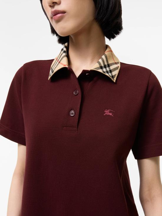 26FW 버버리 폴로 티셔츠 8128027C5335 ROSSO - BURBERRY