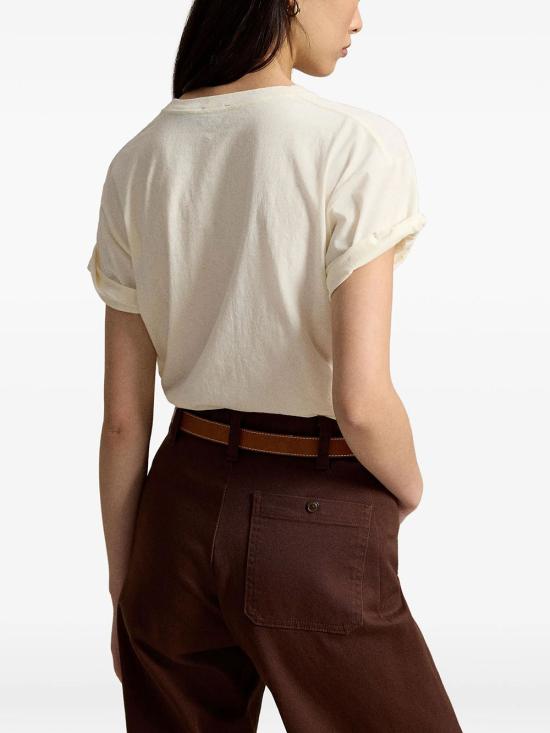 26FW 폴로 랄프로렌 반팔 티셔츠 211B17774001 BIANCO - POLO RALPH LAUREN