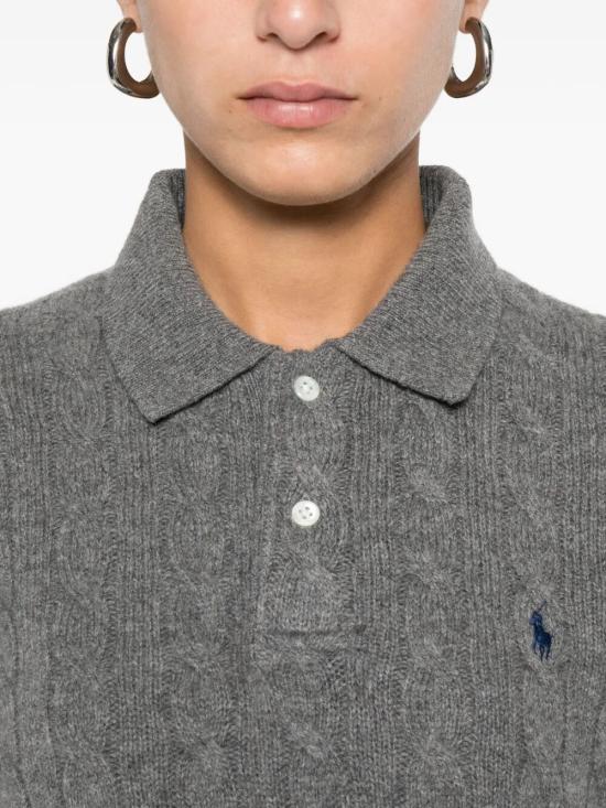 26FW 폴로 랄프로렌 케이블 폴로 니트 211972132500 GRIGIO - POLO RALPH LAUREN