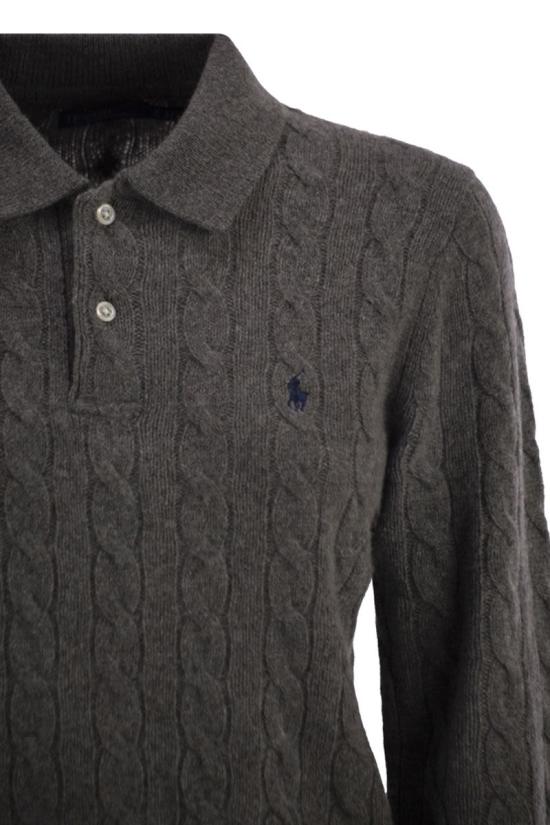 26FW 폴로 랄프로렌 케이블 폴로 니트 211972132500 GRIGIO - POLO RALPH LAUREN