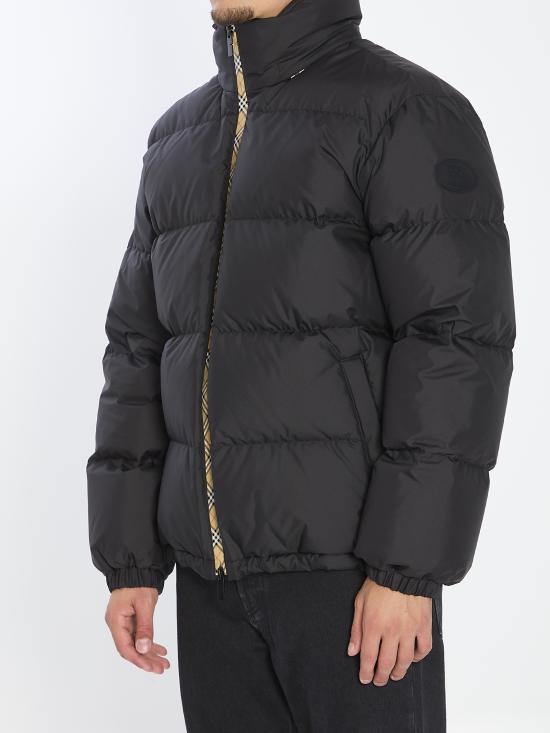 26FW 버버리 체크 테이프 스노우든 푸퍼 자켓 8110196A1189 NERO - BURBERRY