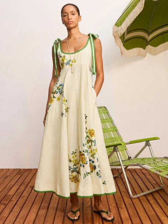 26FW 알레메 미디 원피스 7307DCREAM BIANCO - ALEMAIS