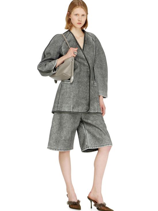26FW 디젤 데님 숏팬츠 A231940LJCT900 GRIGIO - DIESEL