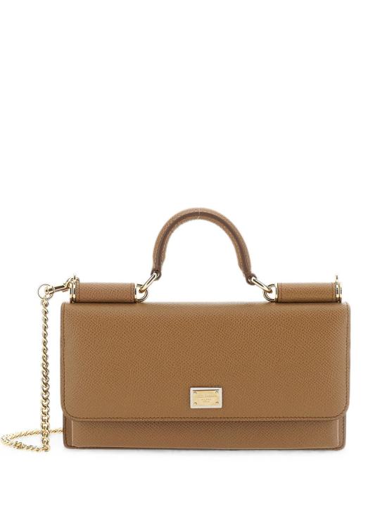 26FW 돌체앤가바나 Dauphine-print calfskin 미니백 BI3280A10018M417 MARRONE