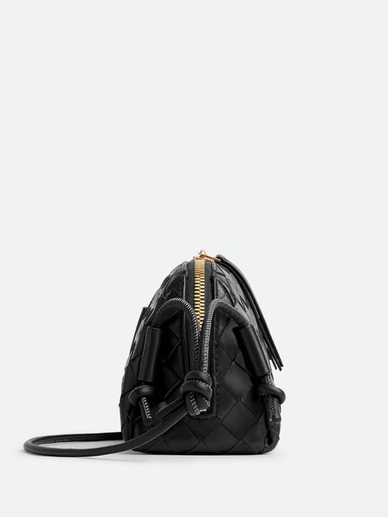 26SS 보테가베네타 인트레치아토 콘서트 파우치 794258VCPP18425 BLACK - BOTTEGA VENETA