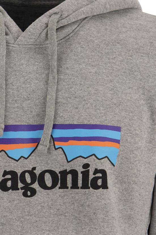 26FW 파타고니아 P-6 로고 업라이절 후드 티셔츠 39622 GLH GREY MEL - PATAGONIA