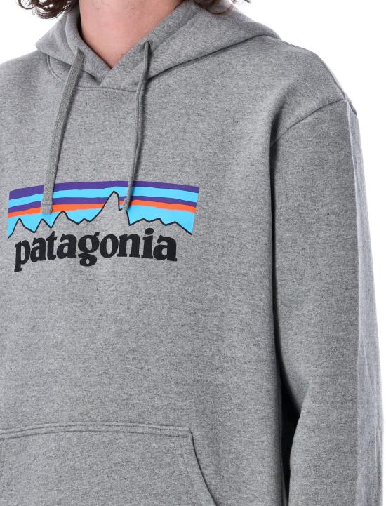 26FW 파타고니아 P-6 로고 업라이절 후드 티셔츠 39622 GLH GREY MEL - PATAGONIA