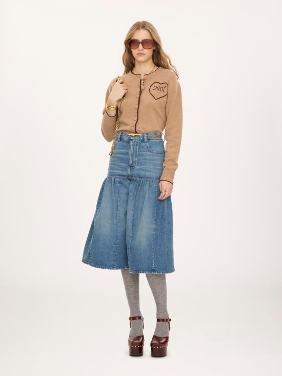 26FW 끌로에 가디건 CH26AMC15710218 Camel - CHLOE