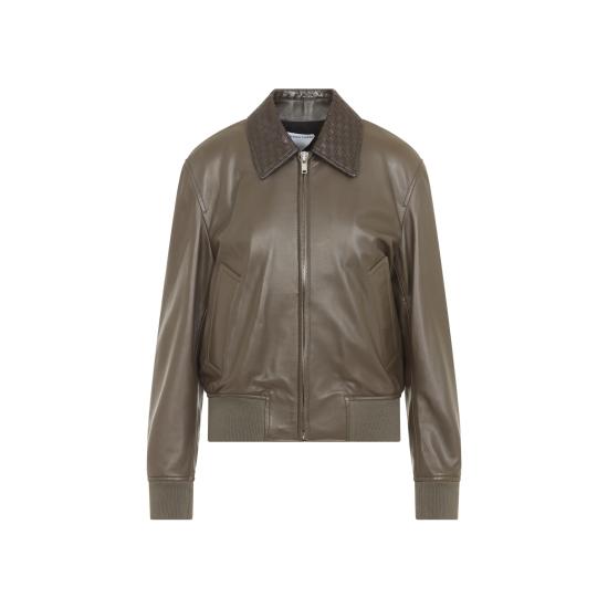 26FW 보테가베네타 가죽 자켓 874736V61D03476 brown