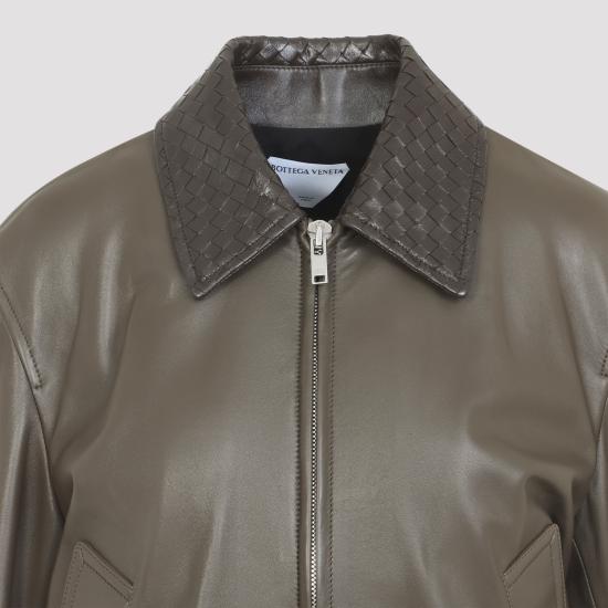 26FW 보테가베네타 가죽 자켓 874736V61D03476 brown - BOTTEGA VENETA