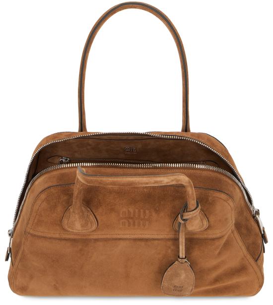 26FW 미우미우 비방 스웨이드 백 5BB196VOOO2CSSF0324 Camel - MIU MIU