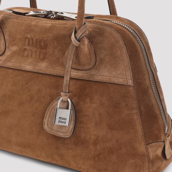 26FW 미우미우 비방 스웨이드 백 5BB196VOOO2CSSF0324 Camel - MIU MIU