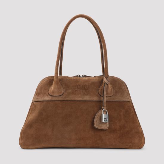 26FW 미우미우 비방 스웨이드 백 5BB196VOOO2CSSF0324 Camel - MIU MIU