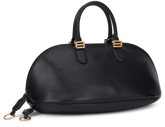 26SS 발렌시아가 볼레로 볼링백 미디엄 카프스킨 8680742ACJS1000 black - BALENCIAGA