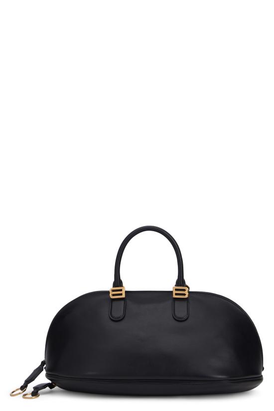 26SS 발렌시아가 볼레로 볼링백 미디엄 카프스킨 8680742ACJS1000 black