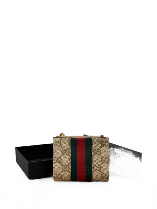 26FW 구찌 웹 스몰 사이즈 지갑 웹 스몰 사이즈 지갑 876045FAF8R8547 Beige - GUCCI