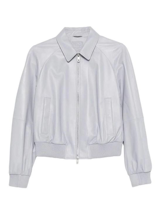 26SS 데사 가죽 자켓 K14913SILVER LIGHT GREY