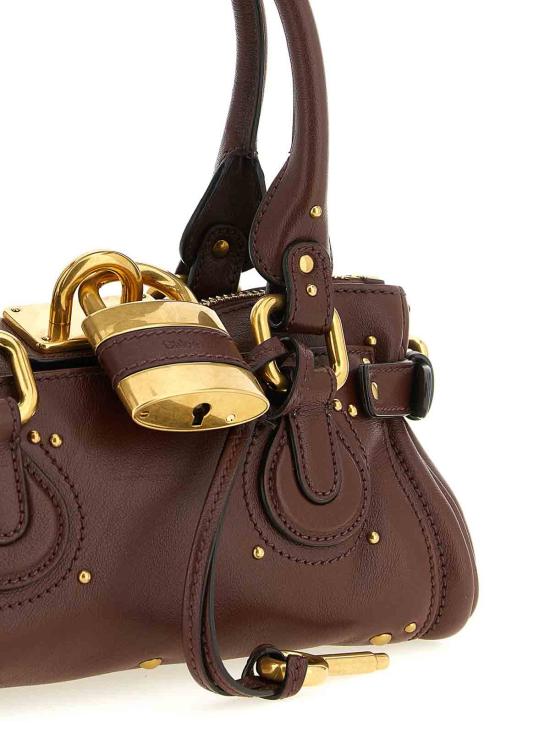 26FW 끌로에 스몰 그레인드 레더 패딩턴 백 CH26SS805P7527M BROWN - CHLOE
