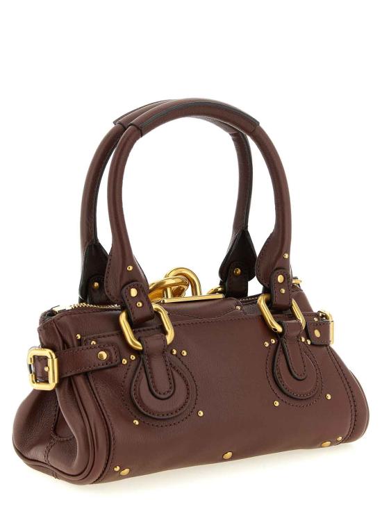26FW 끌로에 스몰 그레인드 레더 패딩턴 백 CH26SS805P7527M BROWN - CHLOE