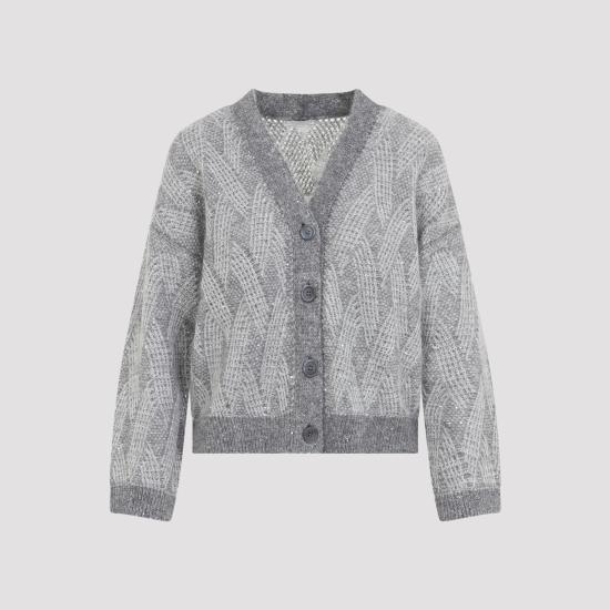 26FW 페세리코 가디건 A99250F05G9100 G72 GREY - PESERICO