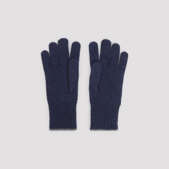 26FW 브루넬로 쿠치넬리 장갑 M2293118 CDJ59 BLUE - BRUNELLO CUCINELLI