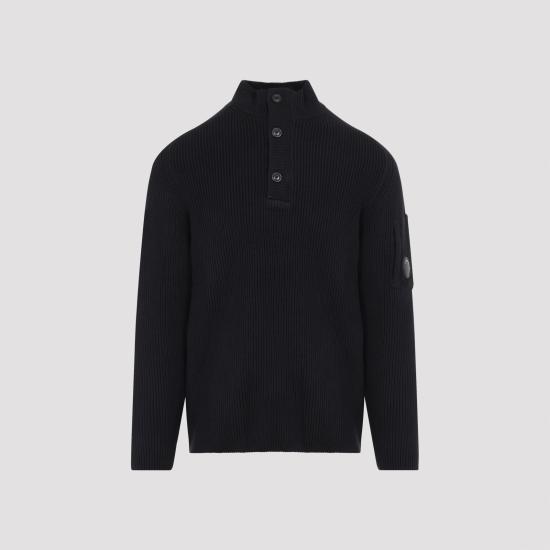 26FW 씨피 컴퍼니 폴로 티셔츠 21CMKN102A006608A 999 BLACK - C.P. COMPANY
