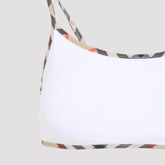 26SS 버버리 체크 트림 비키니 탑 8118814 A1464 WHITE - BURBERRY