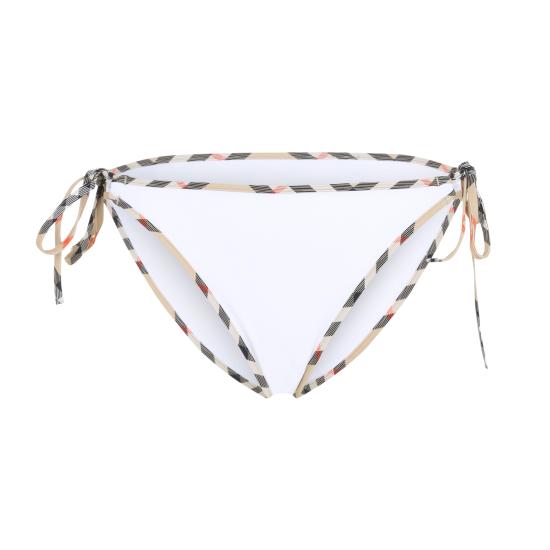 26SS 버버리 체크 트림 비키니 브리프 8118811 A1464 WHITE