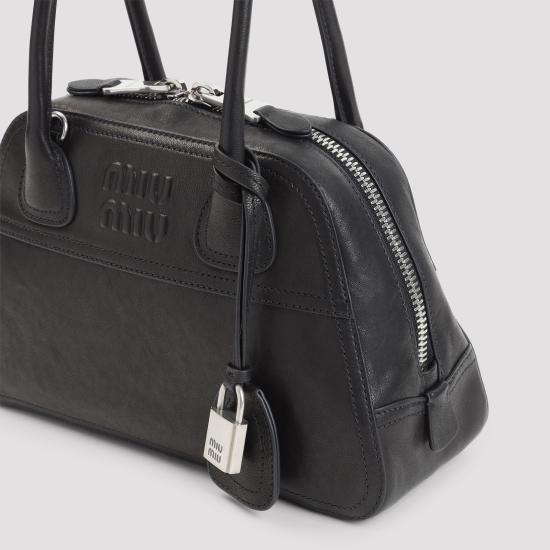 26FW 미우미우 토트백 5BB200VOOO2BBL F0002 BLACK - MIU MIU