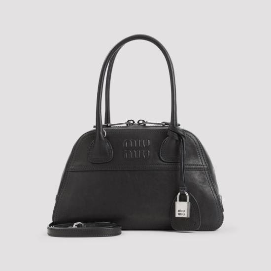 26FW 미우미우 토트백 5BB200VOOO2BBL F0002 BLACK - MIU MIU
