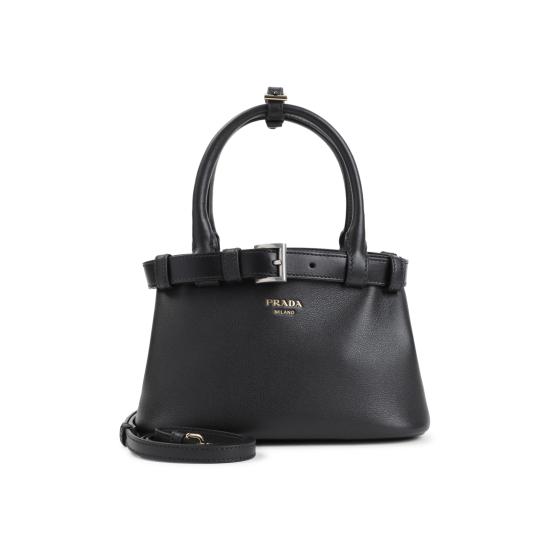 26FW 프라다 스몰 가죽 벨트 백 스몰 가죽 벨트 백 1BA502VOBO2CY9 F0002 BLACK